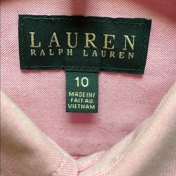 Ralph Lauren button down shirt, Boys size 10, - Picture 3 of 5